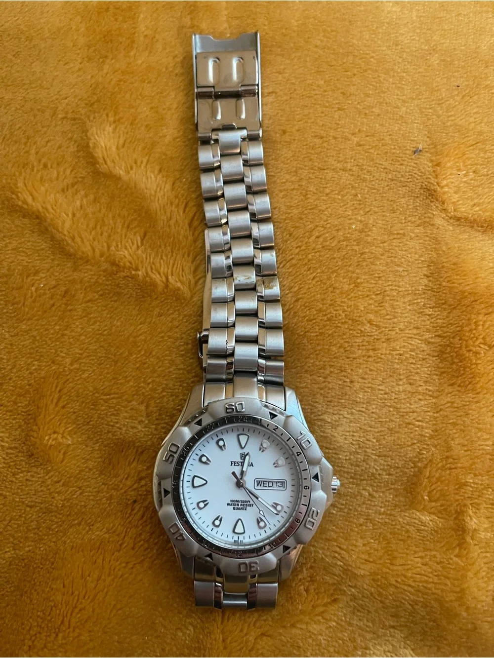 Men’s Festina Silver Stainless Steel Watch - Silver Dial